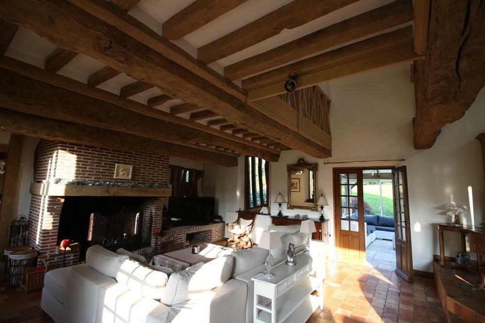 Maison Normande De Caractere A Colombages Saint-Hymer Exteriör bild